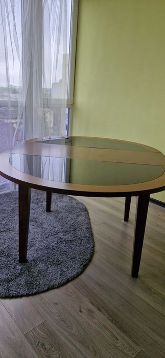 Розкладний стіл, круглий/овальний стіл. Стол для гостинной, кухни