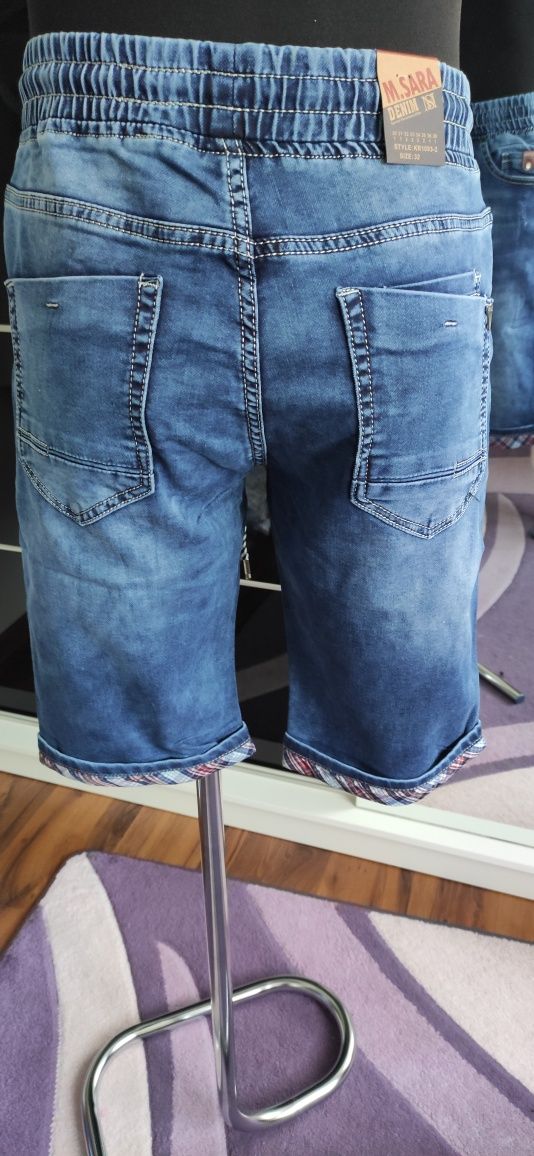 Spodenki jeansowe męskie