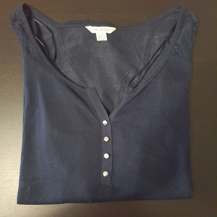 Camisola Springfield nova sem etiqueta, azul marinho.