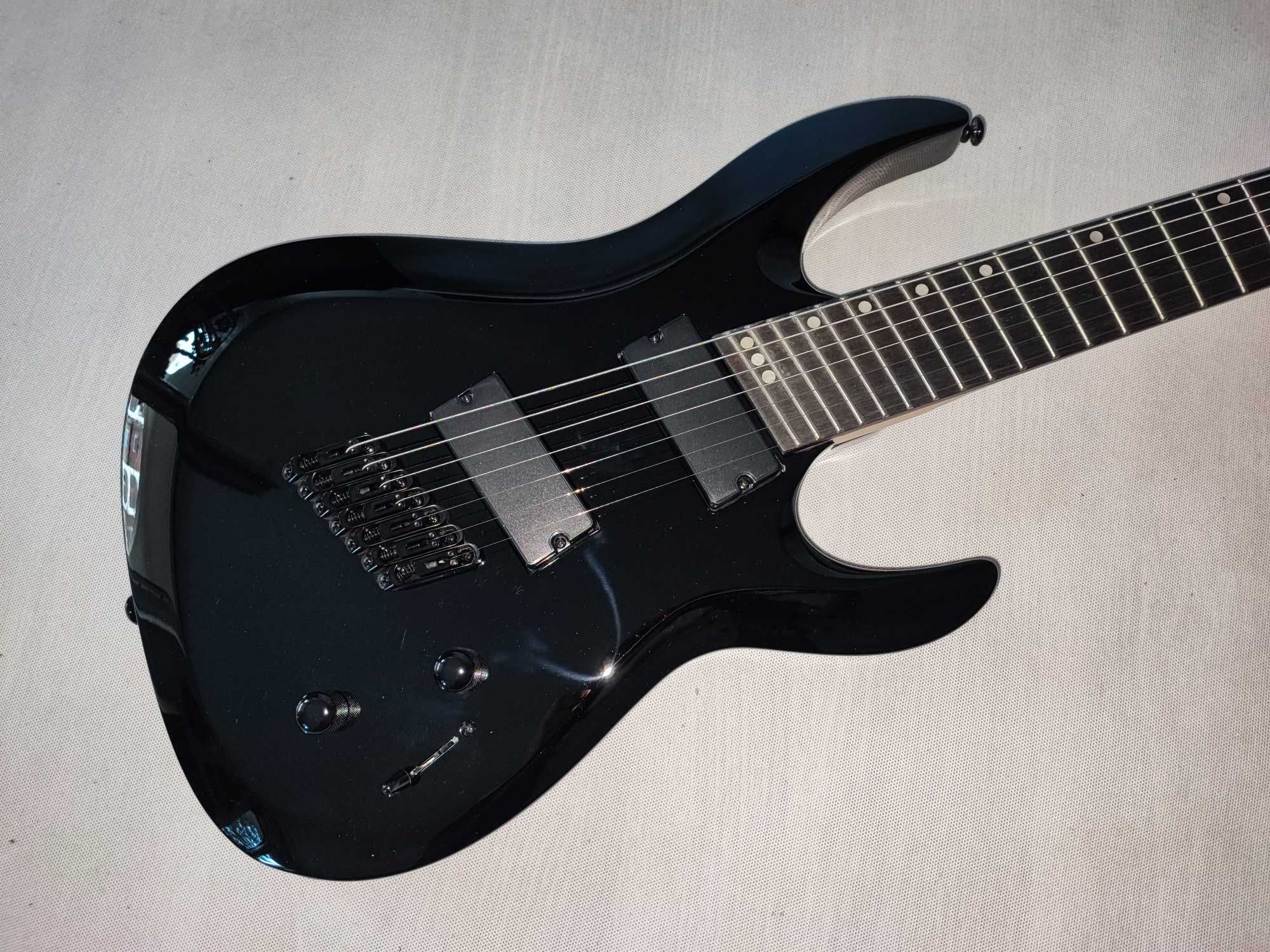 HARLEY BENTON R-457BK MultiScale nowa gitara 7-strunowa ustawiona