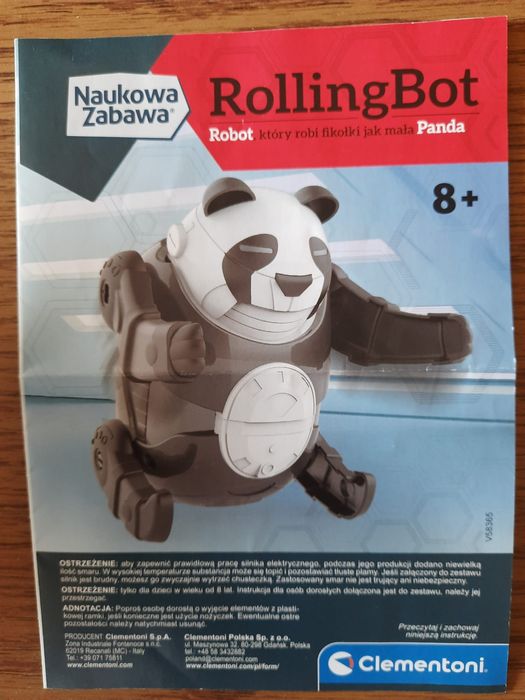 Robot Panda na baterie