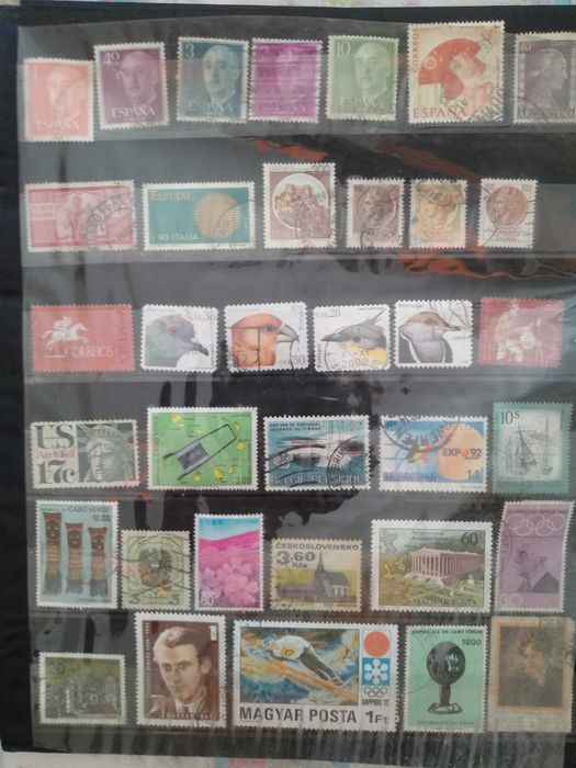 Selos de diversos países.