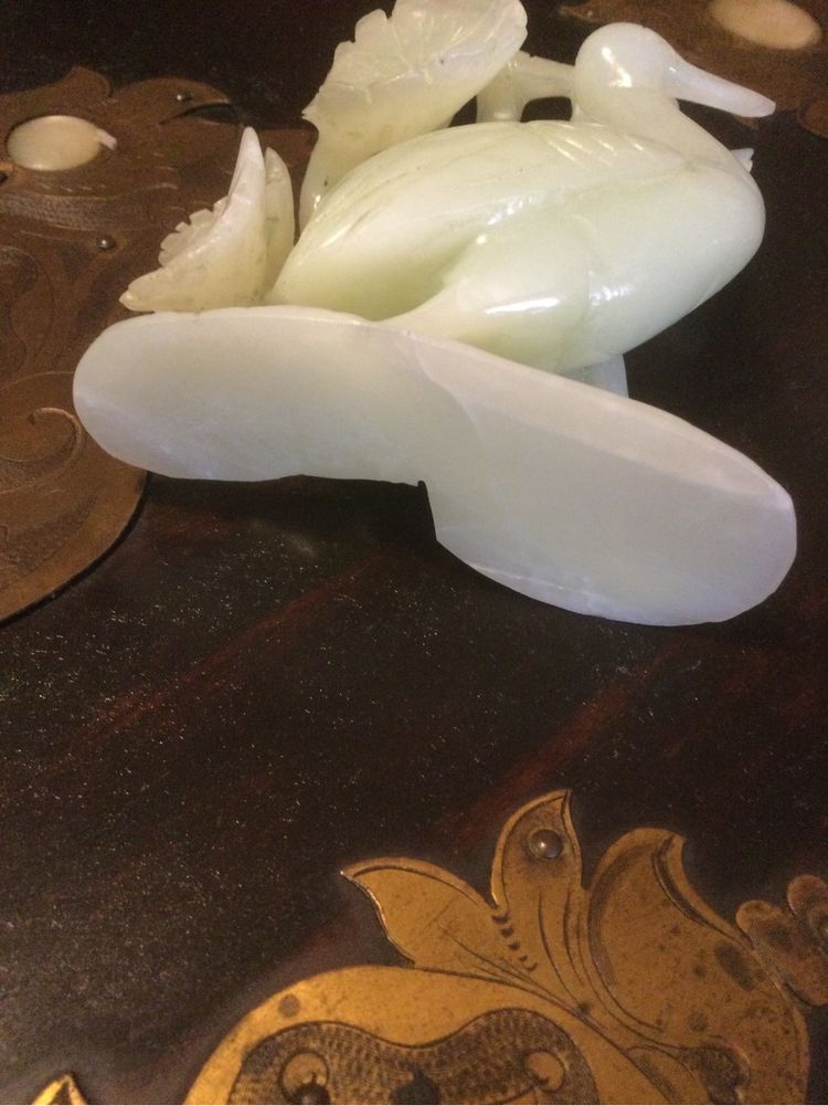 Escultura Chinesa jade Branco Imperial 12 cm séc XIX China