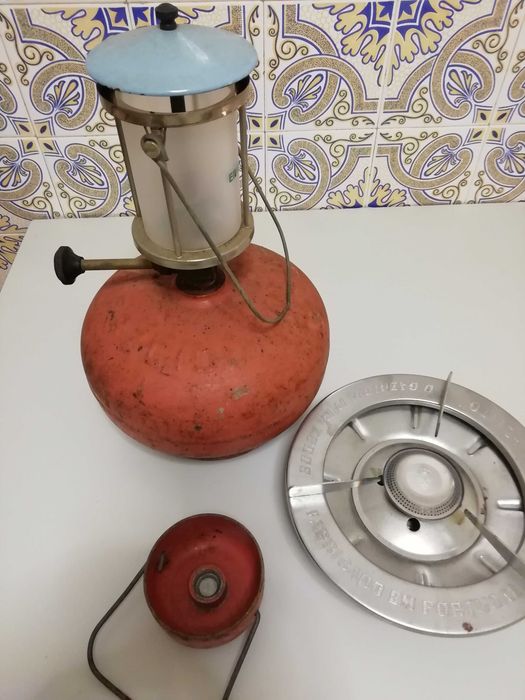 Petromax a gás e fogareiro (Hipólito)