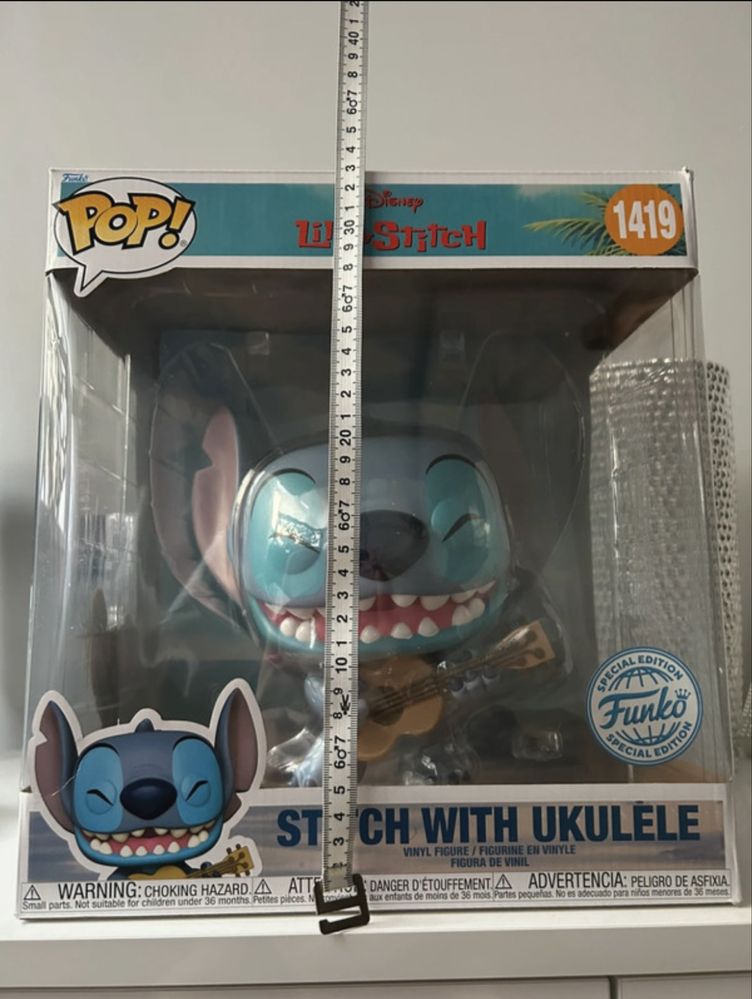Funko pop Stitch with ukulele Jumbo 1419