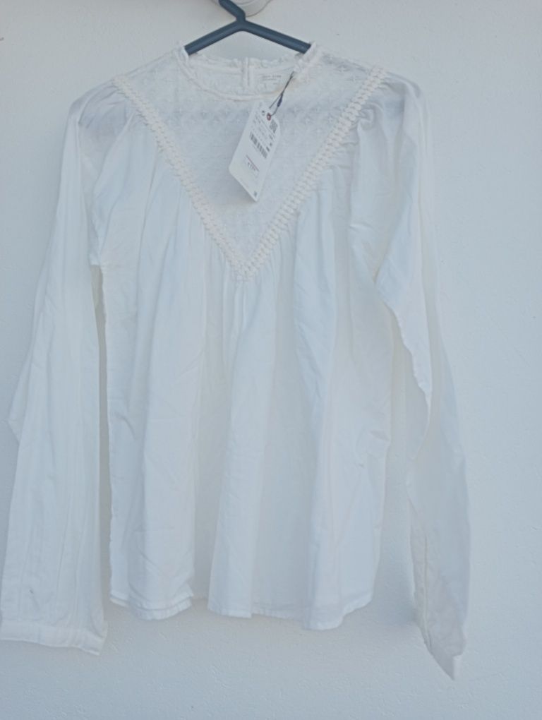 Casaco da Zara tamanho m branco