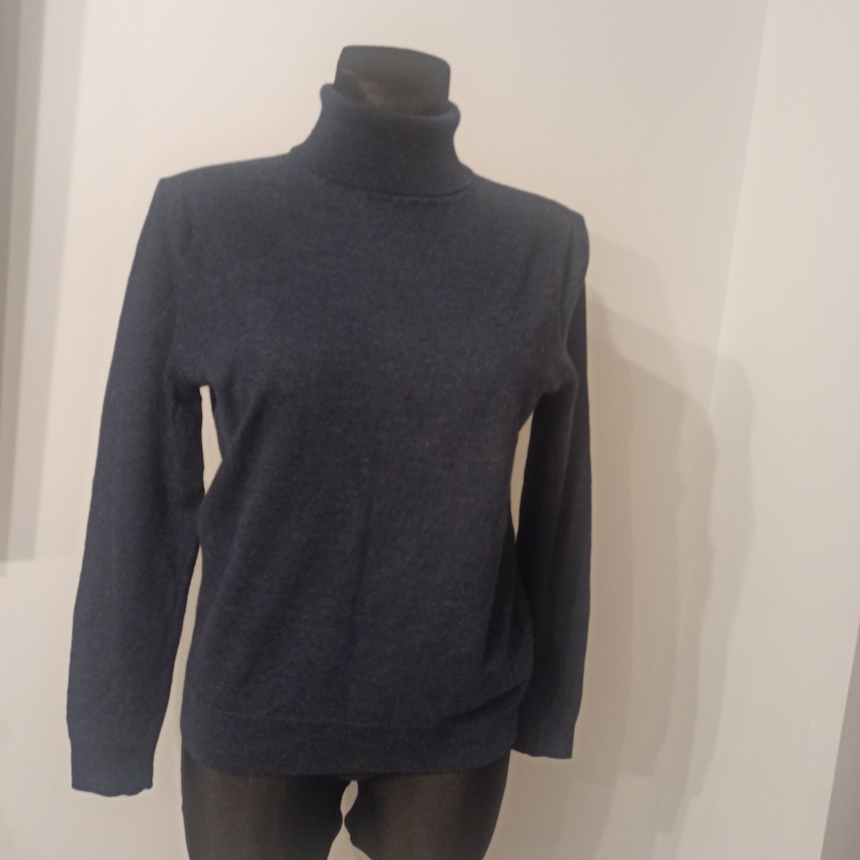 Granatowy golf męski Threadbare Premium rozmiar L