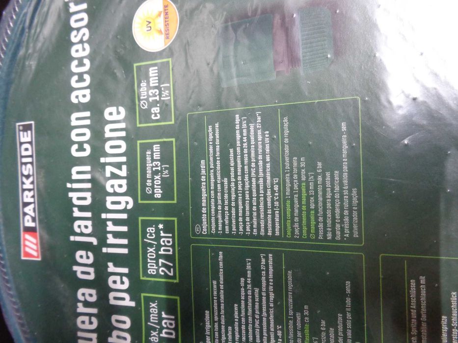 Mangueira com acessórios