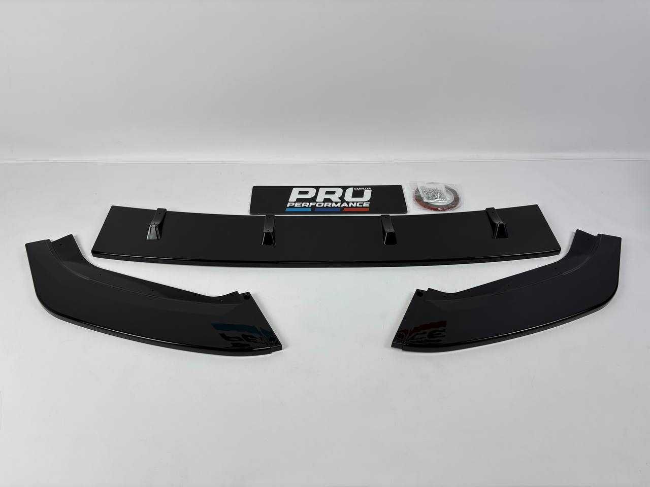 Накладка на передній бампер VW Golf 7 GTI до Рест. 13-16