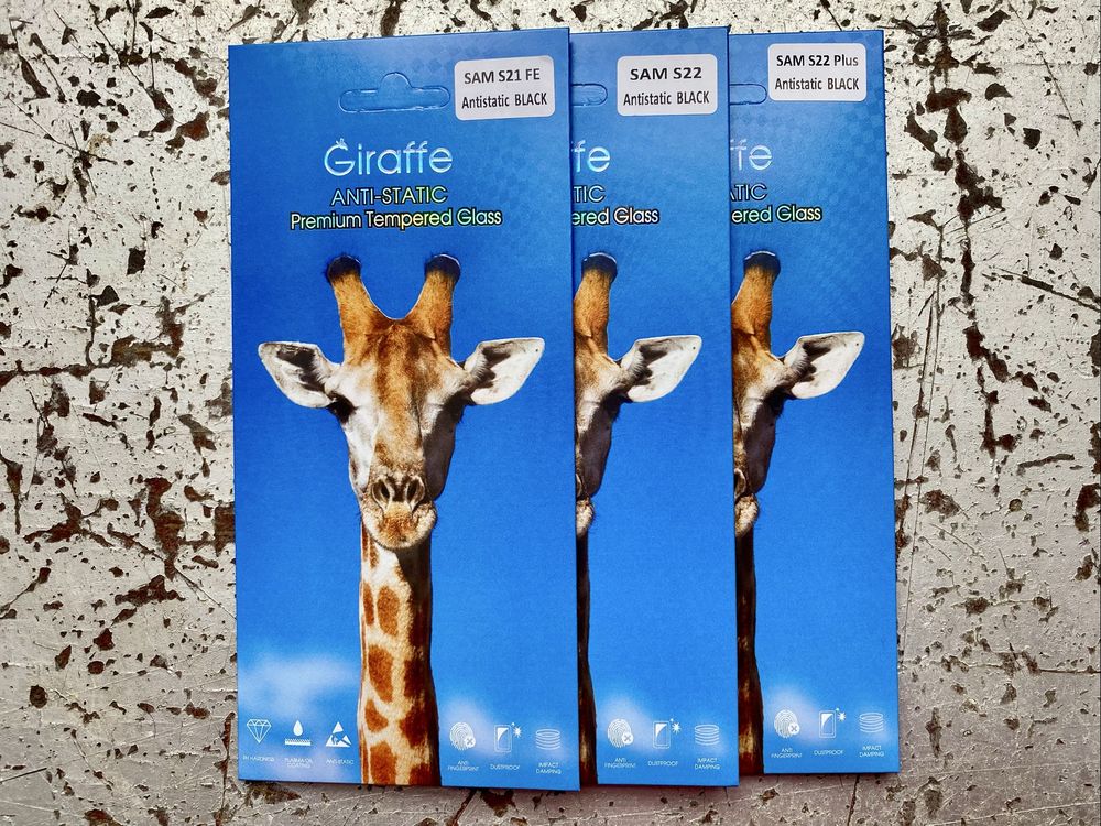 Защитное стекло Giraffe Anti-static для Samsung S21FE S22 S22+ самсунг
