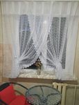 Коротка занавіска, тюль на кухню