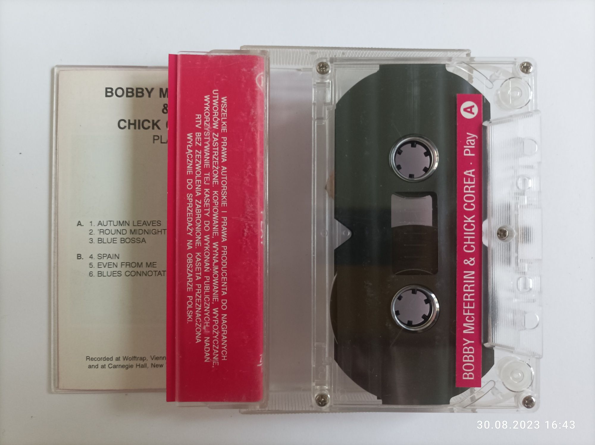 Bobby McFerrin & Chick Corea Play kaseta magnetofonowa