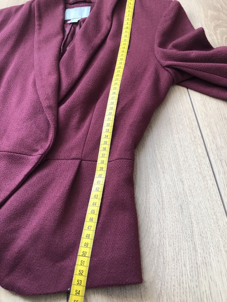 Bordowy żakiet H&M