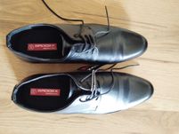 Buty wizytowe męskie elegancie wygodne półbuty rozmiar 45 czarny