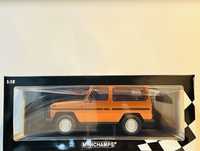 Mercedes-Benz G-klasa W460 minichamps 1/18 krótki kolor pomarańczowy