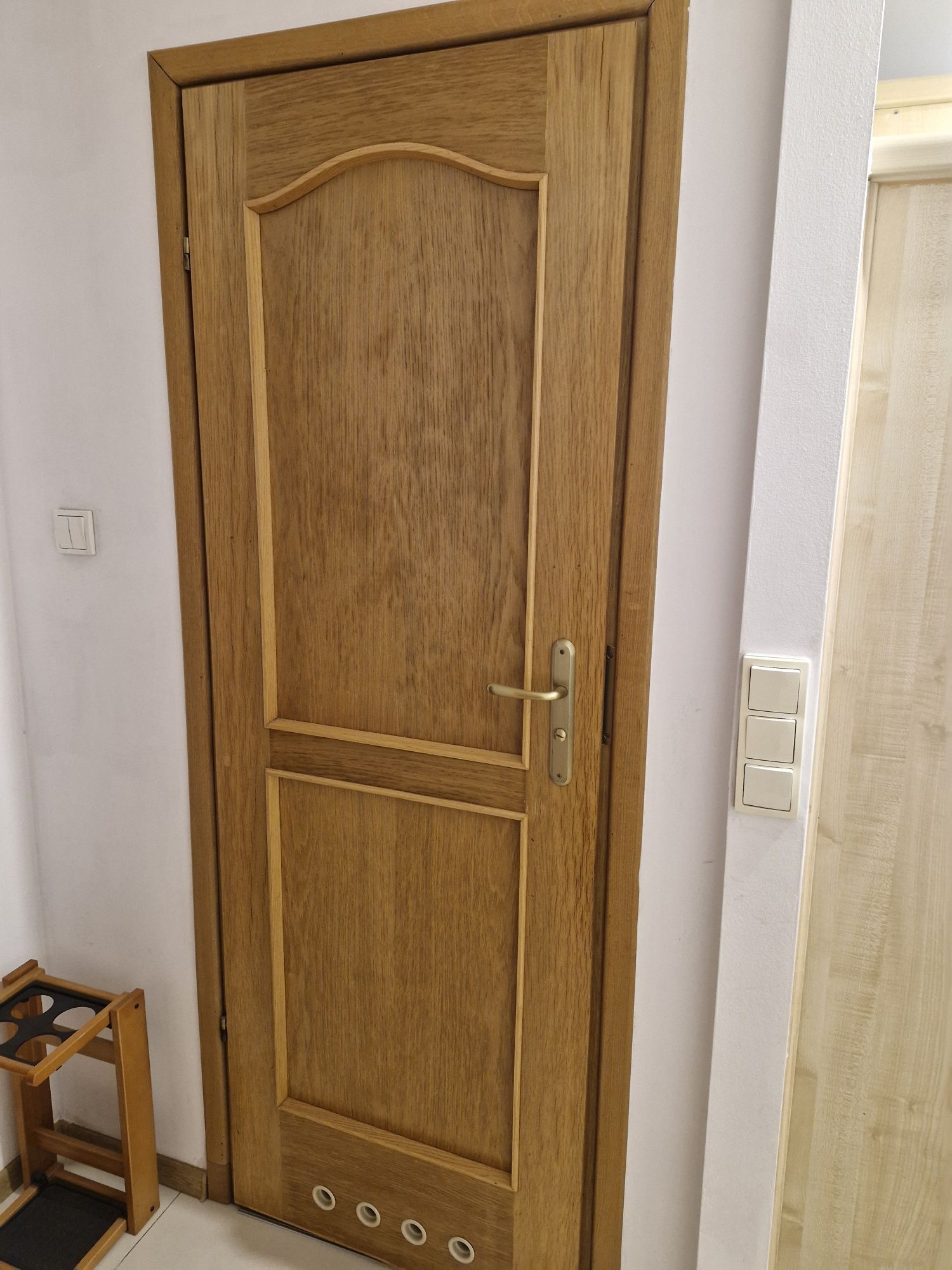 Drzwi dębowe fornir, naturalne drzewo