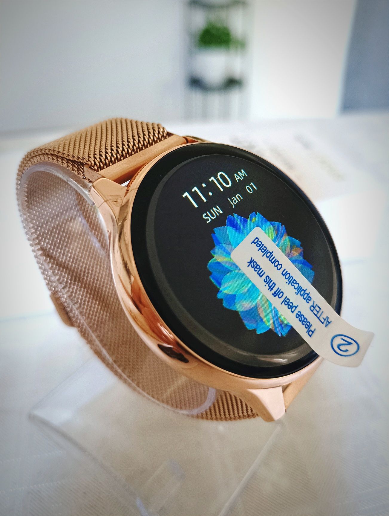 Piękny Damski Nowy Smartwatch LIGE Złoty Zegarek Polskie Menu