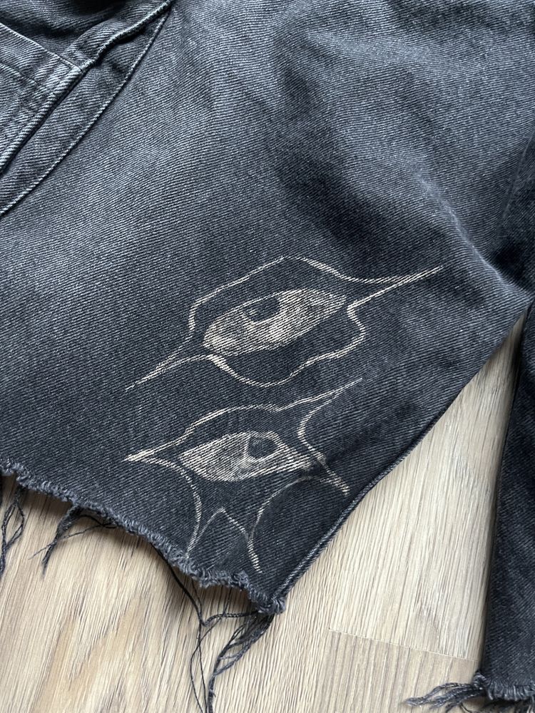 Spodenki bermudy jorts handmade custom szerokie baggy