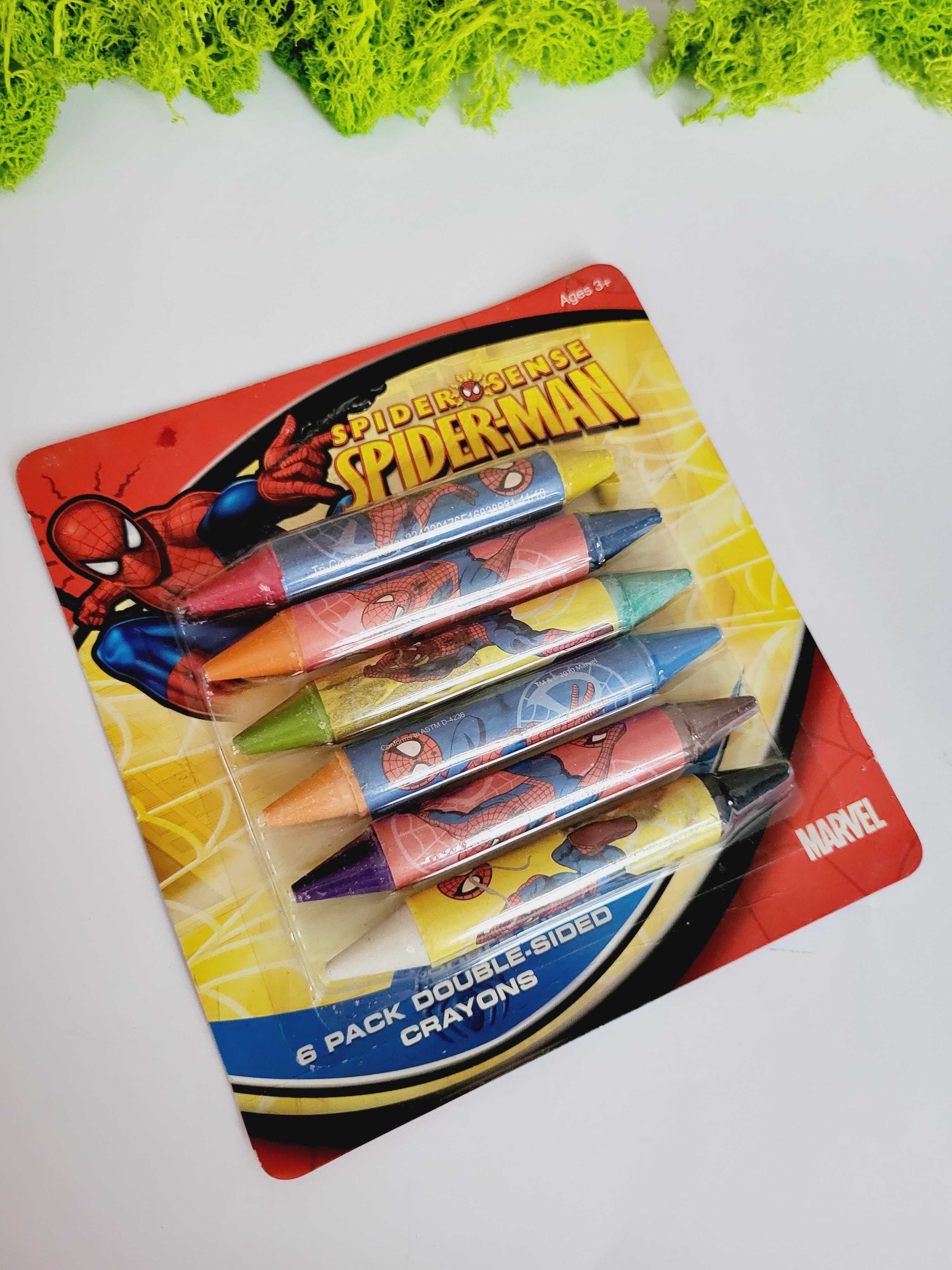 Dwustronne kredki Spiderman Spidey SpiderSense Marvel 6 sztuk 3+