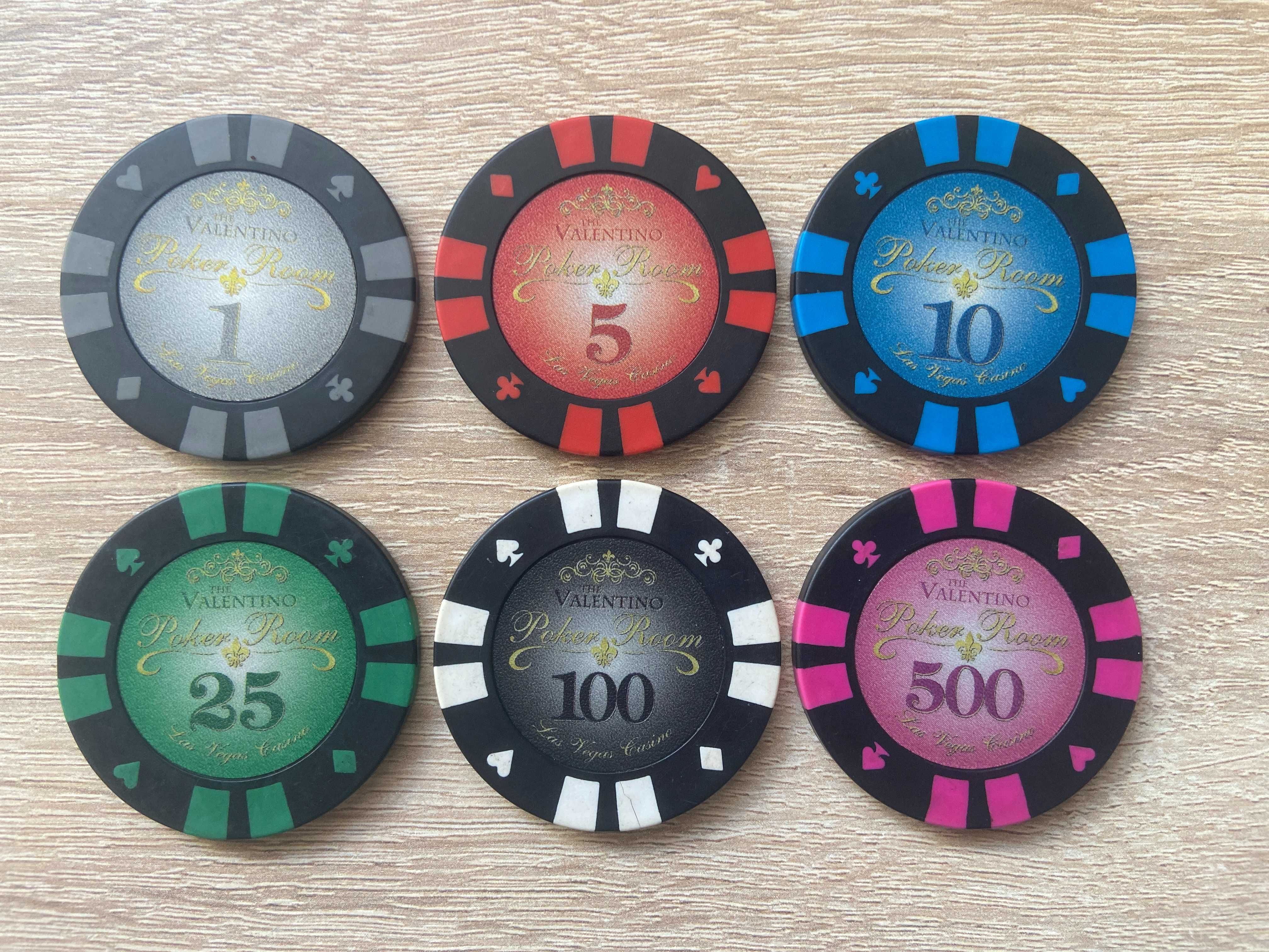 Покерні фішки / покерний набір The Valentino Poker Room