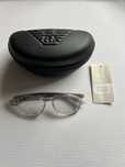 Nowe uniseks oprawki okulary Emporio Armani EA 9869 RDA 140 z etui