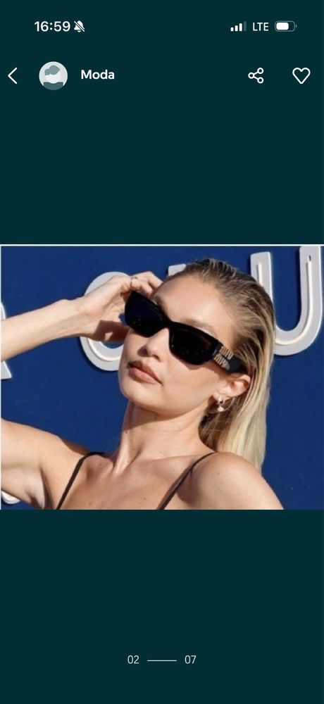 Okulary miu miu czarne