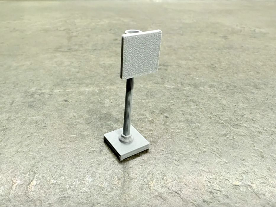 Suporte para Sinalização de Estrada de Blocos