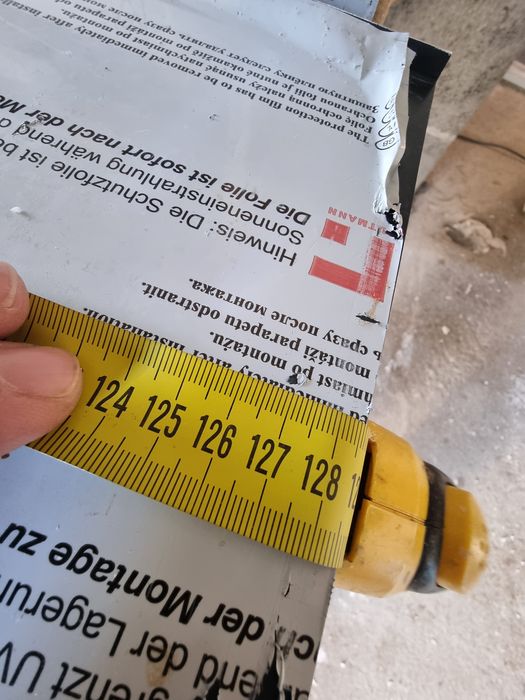 Parapety aluminiowe antracyt 137,128cm szerokość 24cm, 2mm grubość