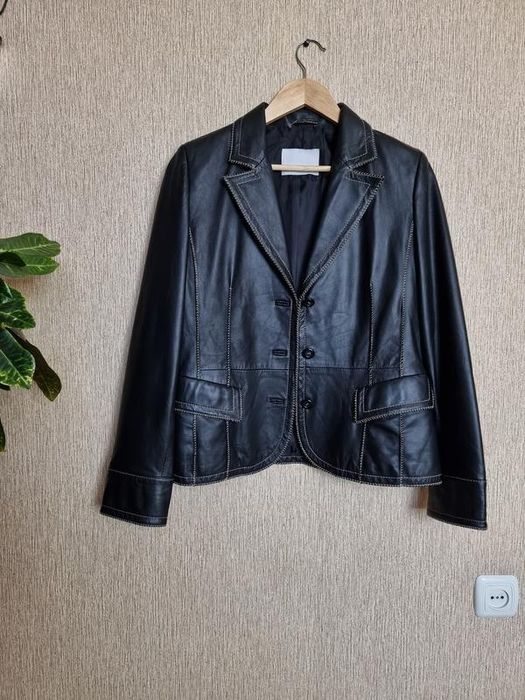 Шикарний жакет, піджак від frank walder з натуральної шкіри