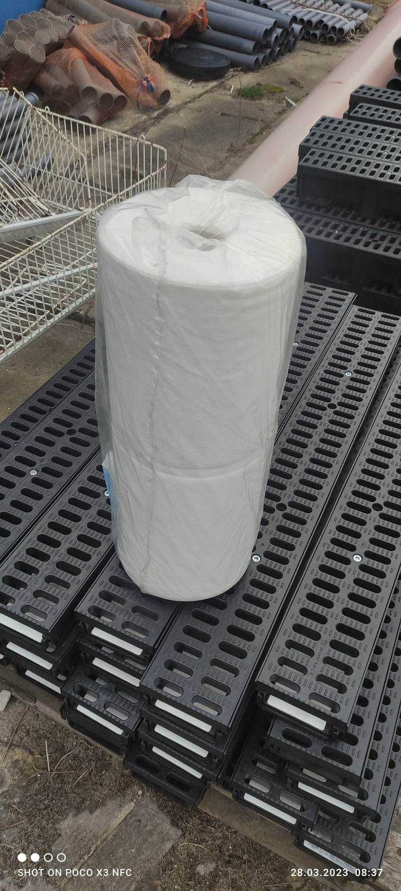 Geowłóknina,włóknina 100,150,200,300,400,500 g/m2 szer. od 0,5 do 6m