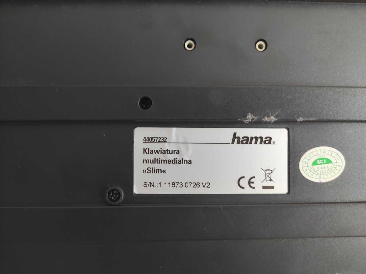 Klawiatura przewodowa na USB slim Hama