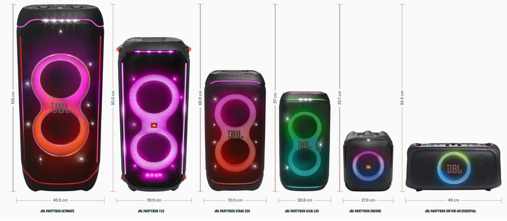 В наявності JBL PartyBox, Bar, Flip, Clip, Charge, Authentics оригінал