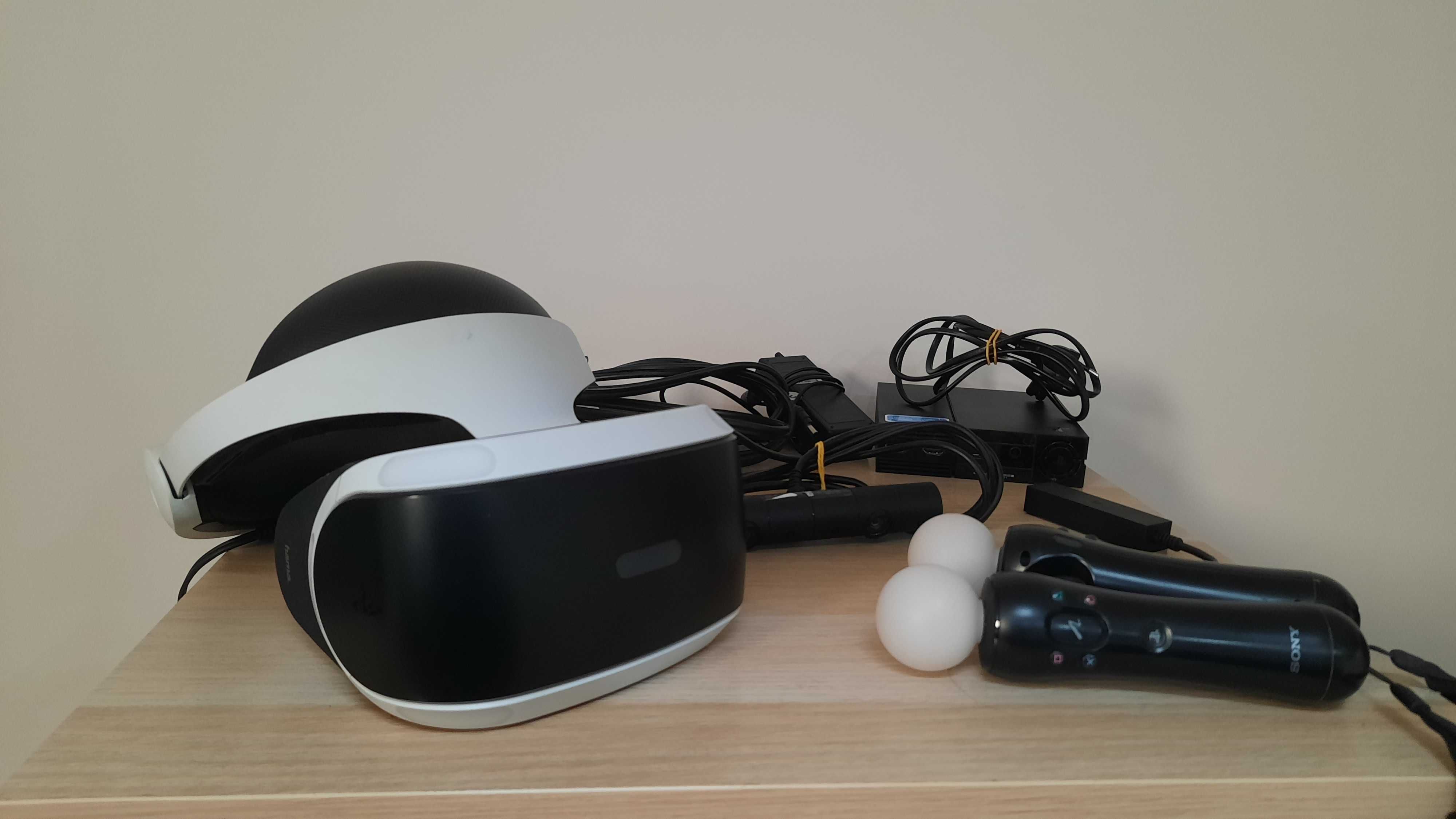 Playstation VR (CUH-ZVR1) + 2 kontroleryPS Move + PS Camera V2 [REZ.]