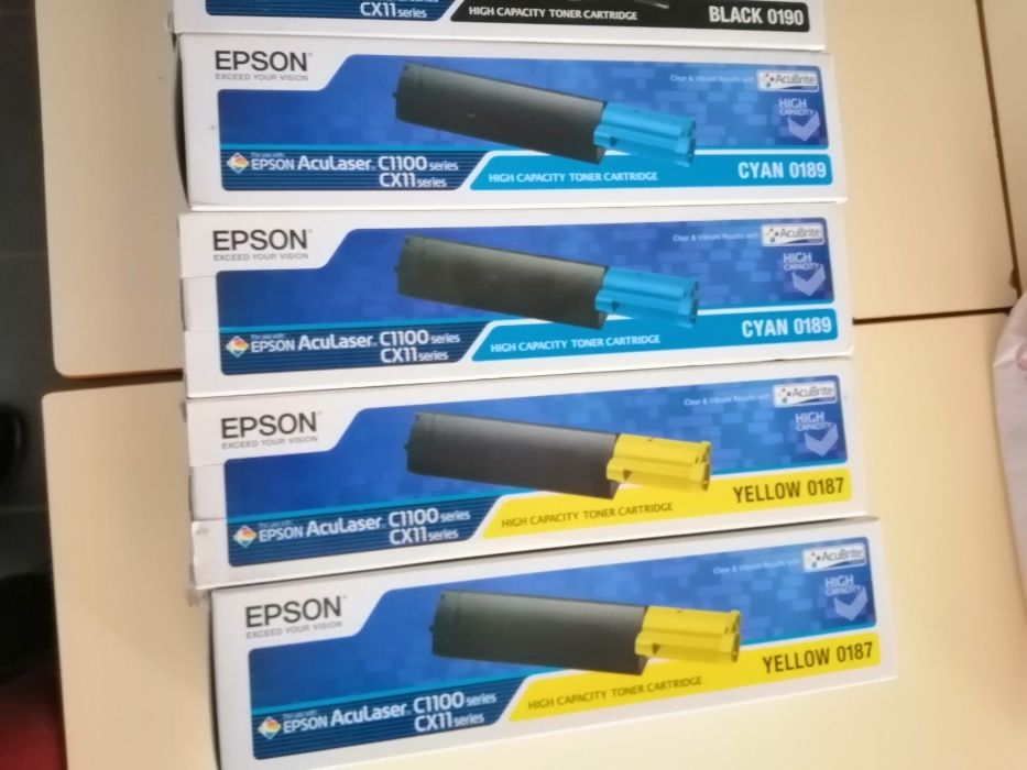 Cartuchos de Toner Epson completamente novos