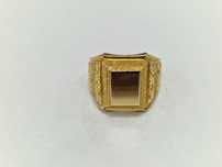 Złoty sygnet męski/ 750/ 7.98 gram/ R19/ Lite złoto/ 1963-86