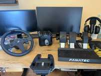 Fanatec csl dd 5nm zestaw + Loaded kit pedal + uchwyt.