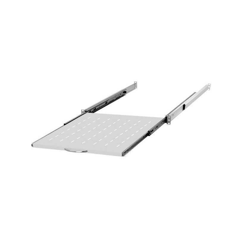 Półka wysuwana 19'' 1U 550mm, mocowanie 4xRACK | Uszkodzone Opakowanie