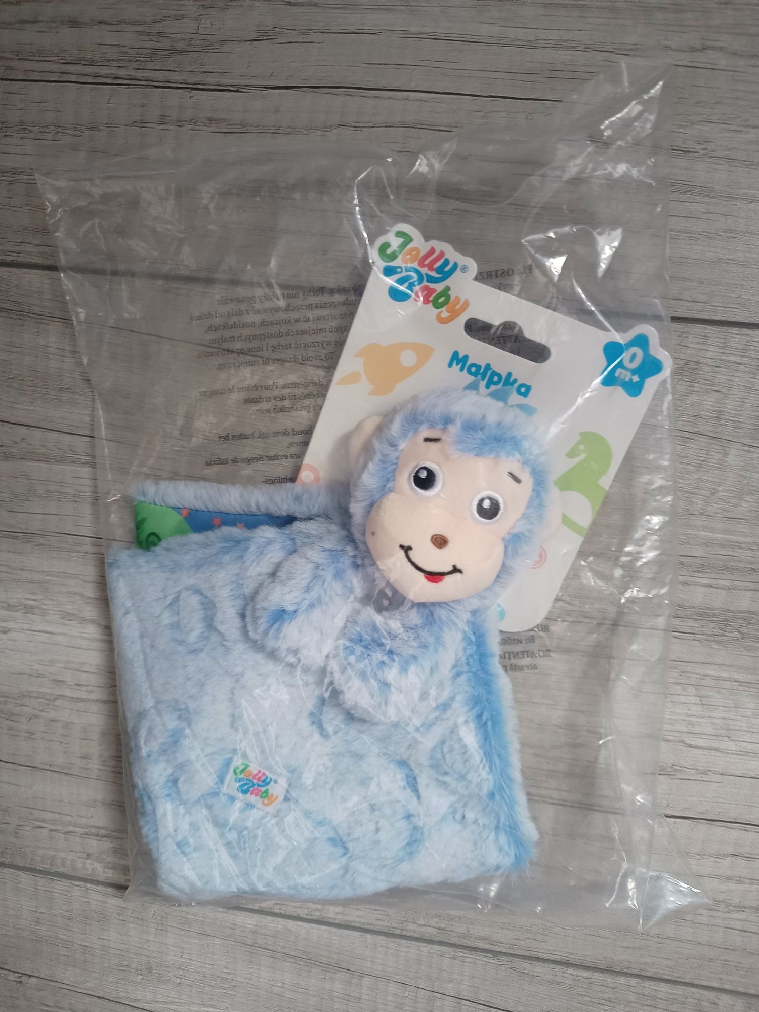 Jolly Baby książeczka pliszowada niemowlaka Małpka nowa
Książeczka dla