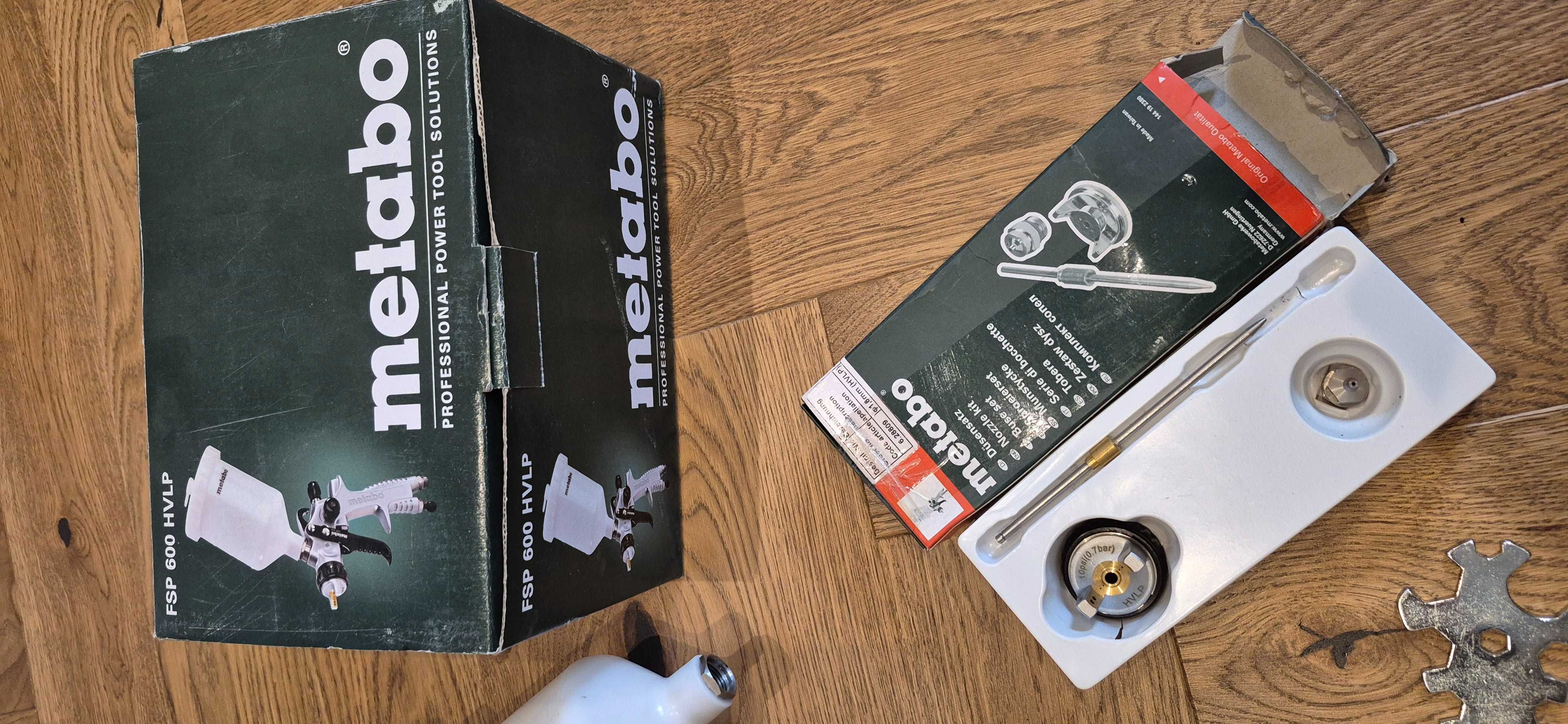 FSP 600 HVLP Pneumatyczny pistolet do malowania Metabo set oryginał
