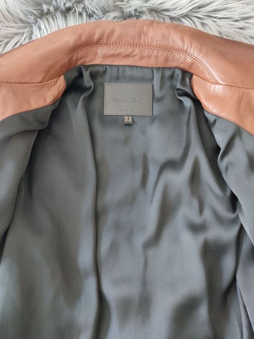 Шкіряна куртка Massimo Dutti XS