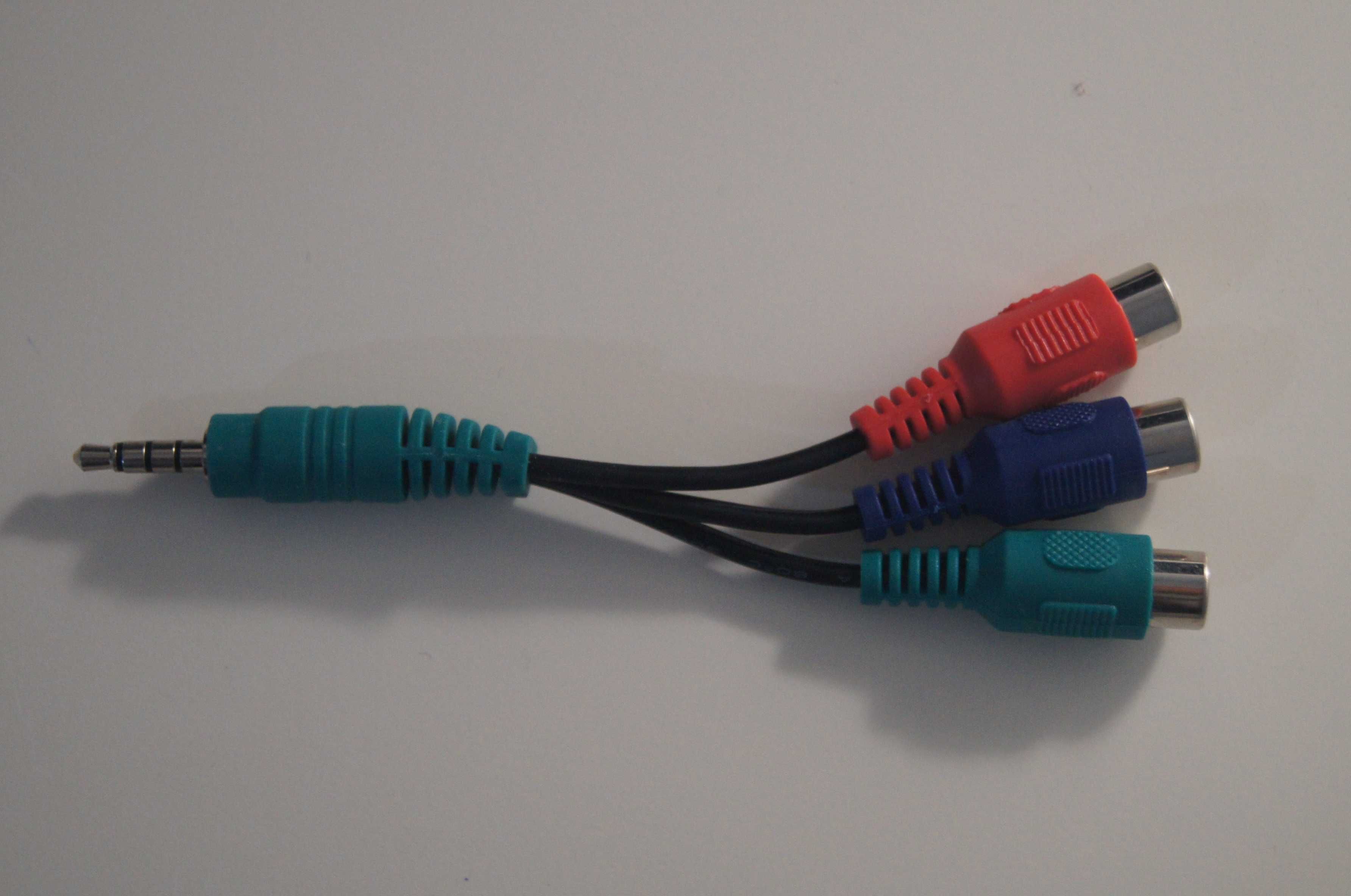Cabo Adaptador P2 Stéreo X 3 Rca Fem Tv Led Av Som áudio Rgb
