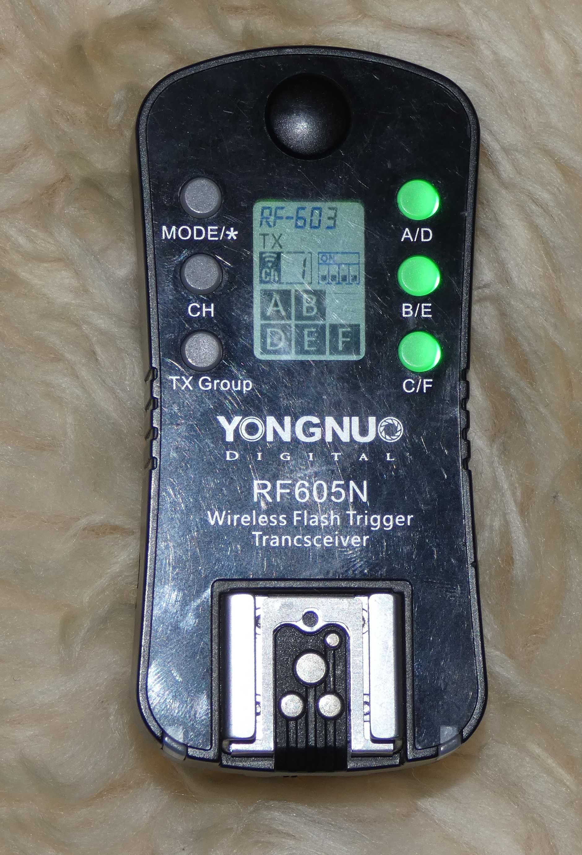 Радиосинхронизатор для вспышек Yongnuo RF605N + 2 тросика LS-2.5/N1 N3