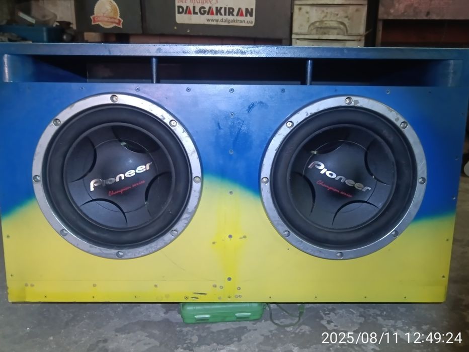 Сабвуфер Pioneer 2×12. 800w rms