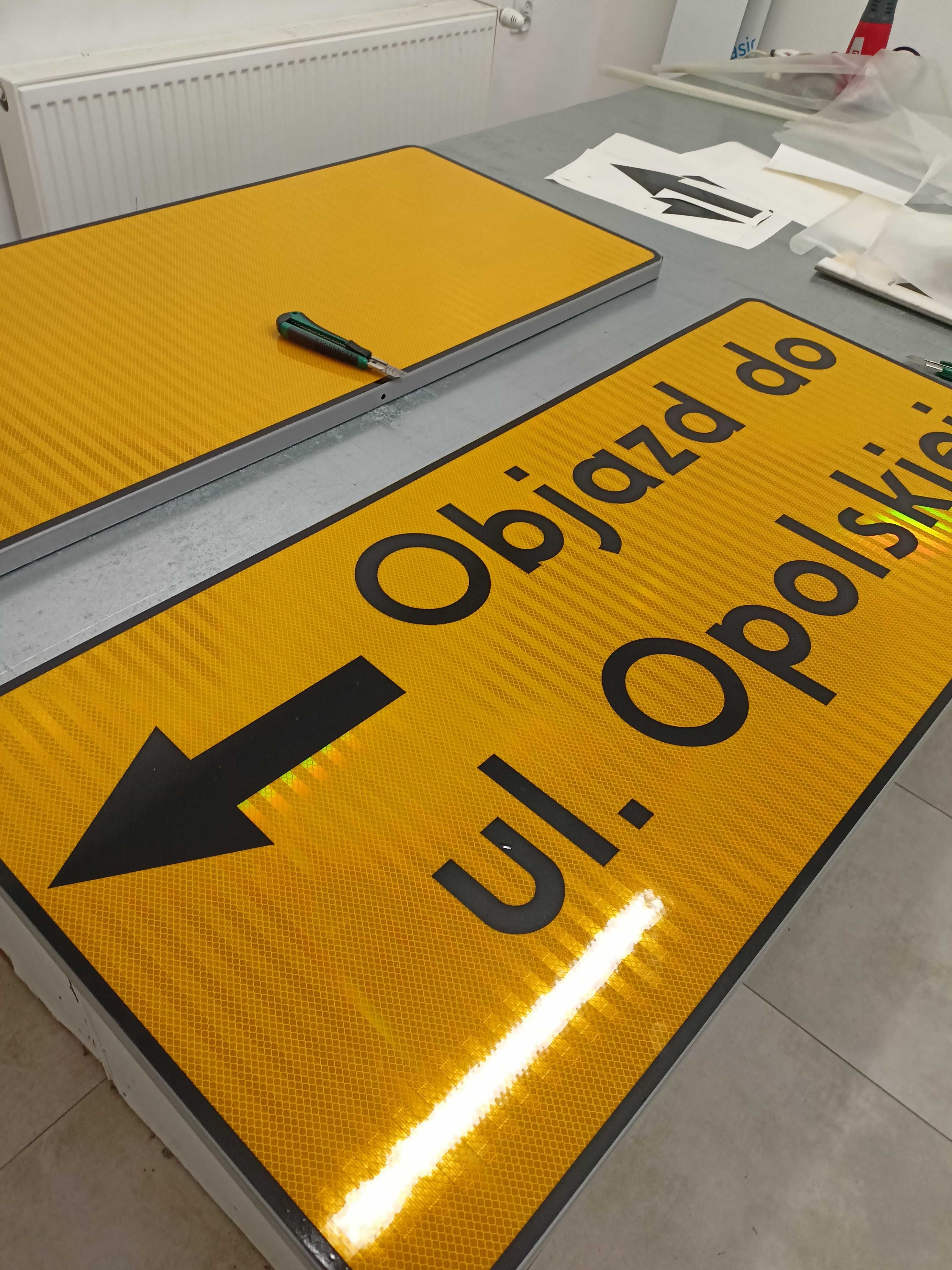 Znaki drogowe nowe, odblaskowe, certyfikowane