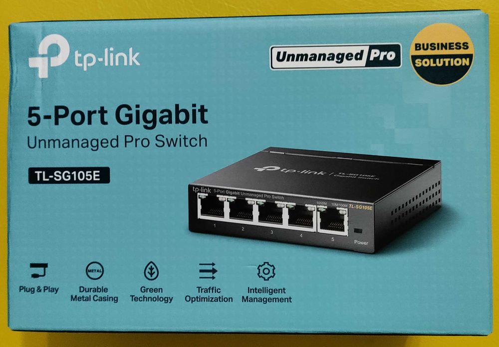 Коммутатор TP-Link TL-SG105E 5-портовый Gigabit Ethernet