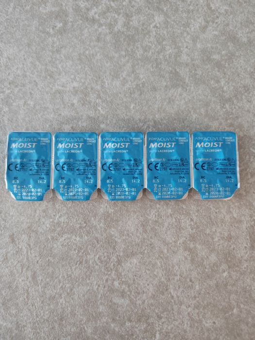 Soczewki kontaktowe jednodniowe -4,75