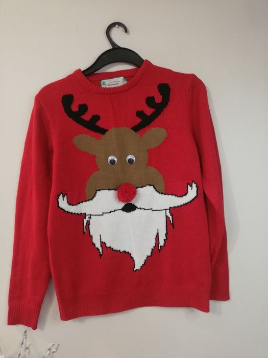 Sweter męski roz S świąteczny