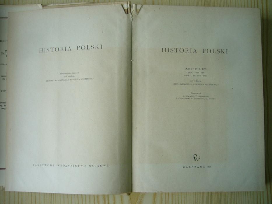 Historia Polski tom III i IV