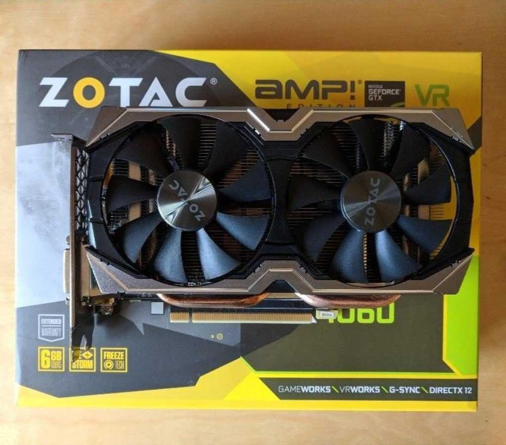 Відеокарта Zotac GTX 1060 AMP Edition 6GB GDDR5 б/в