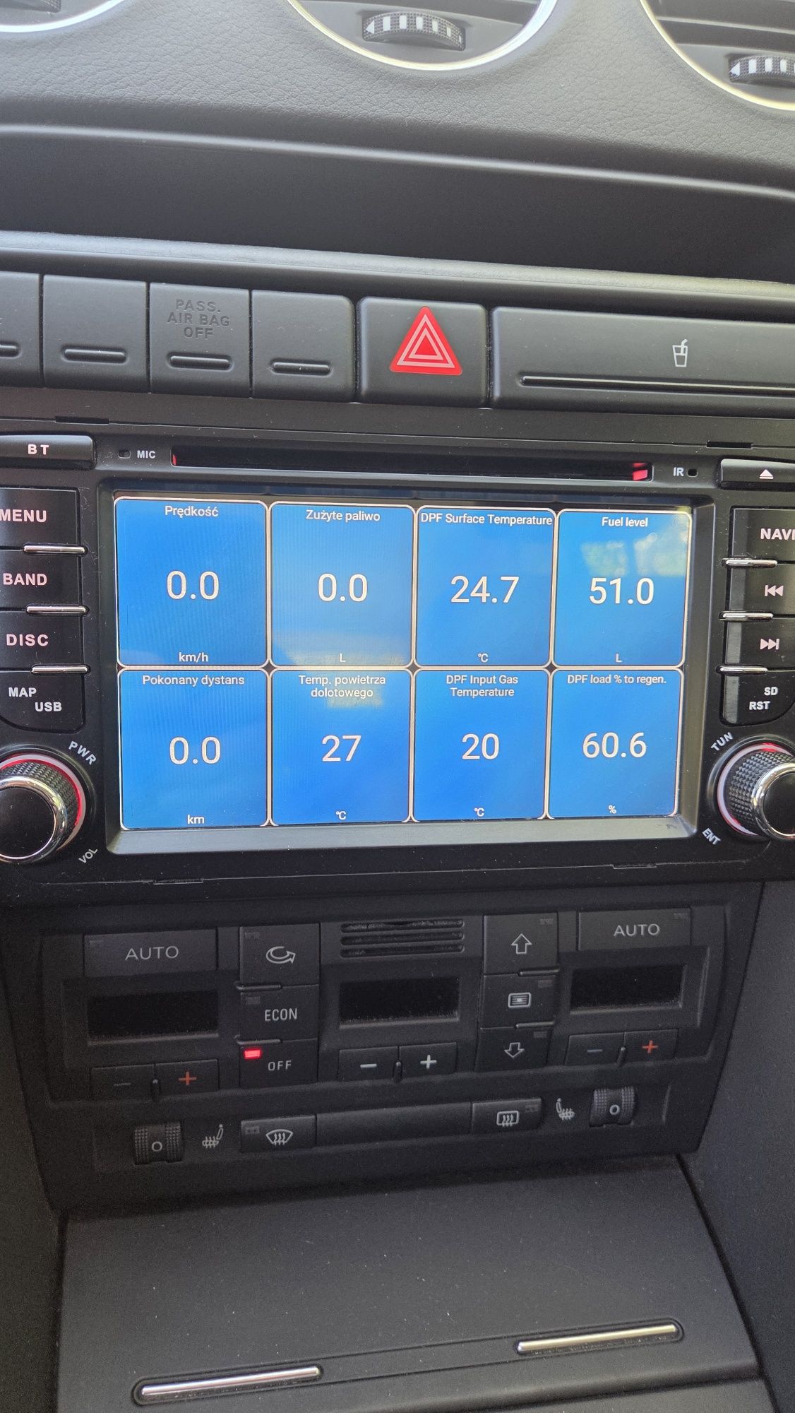 Radio carplay android seat exeo, audi a4b7, golf 5, 2din.